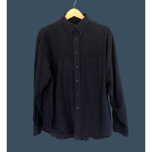 ROUNDTREE & YORKE CASUALS- MENS BLUE 100% COTTON BUTTON DOWN -SIZE X-LARGE - Picture 1 of 7